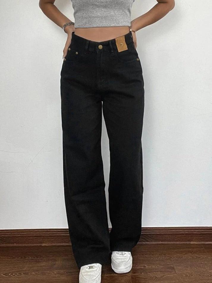 Versatile Black High Rise Boyfriend Jeans - AnotherChill